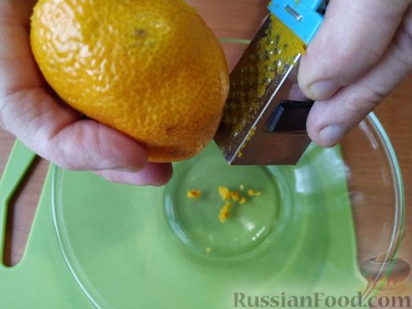 Творожный кекс-запеканка с мандаринами (без муки)