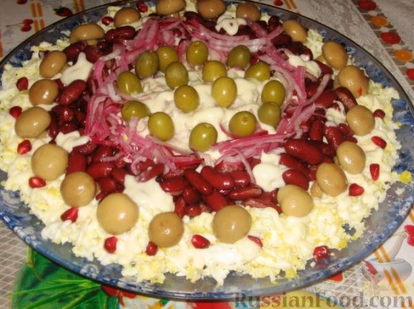 Праздничный салат "Колесо обозрения"